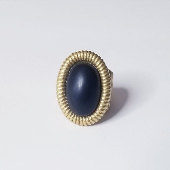 T. TAHARI Gold/Black stretch ring - Picture 1 of 9